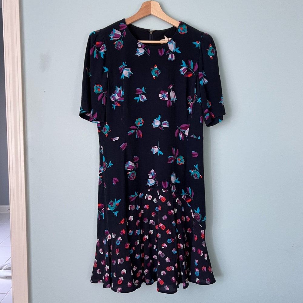 Rebecca Taylor Navy Floral Dress